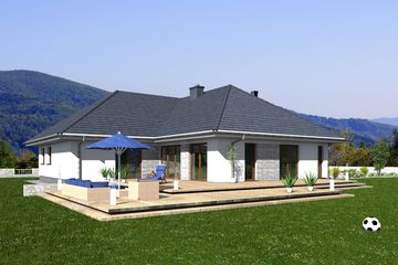  Projekt domu Grenada (BBE1011) - projekt domu parterowego - Zdjęcie 2