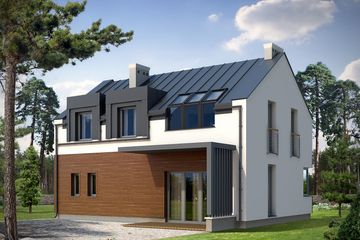  Projekt domu Vigo 2 (BSA1538) - projekt domu z pełnym piętrem - Zdjęcie 2