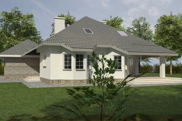  Projekt domu DJ 178 2st. (WAM1084) - projekt domu parterowego z poddaszem - Zdjęcie 2