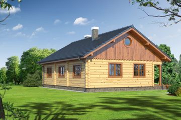  Projekt domu Bolesławice 7 (KRP1075) - projekt domu parterowego - Zdjęcie 2