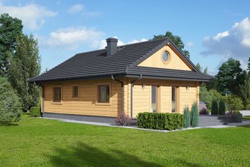  Projekt domu Zawoja dw 7 (KRP1077) - projekt domu parterowego - Zdjęcie 2