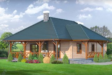 Projekt domu Sabinów (KRP1081) - projekt domu parterowego - Zdjęcie 2