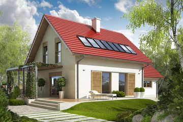  Projekt domu Lea G1 (WRC1993) - projekt domu parterowego z poddaszem - Zdjęcie 2