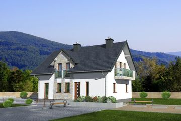  Projekt domu Lizbona (BBE1014) - projekt domu parterowego z poddaszem - Zdjęcie 2