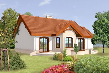  Projekt domu Monako DCB41 (WOB1009) - projekt domu parterowego - Zdjęcie 2