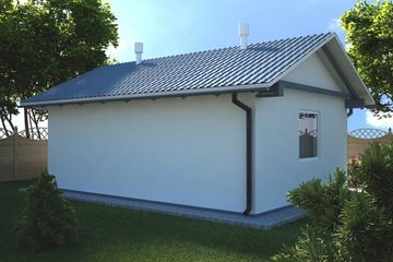  Projekt budynku gospodarczego G3 - Budynek gospodarczy (PRA1002) - projekt budynku parterowego - Zdjęcie 2