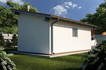  Projekt garażu G12 - Budynek garażowy (PRA1011) - projekt garażu parterowego - Zdjęcie 2