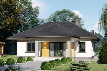  Projekt domu APS 197 (LUA1247) - projekt domu parterowego - Zdjęcie 2
