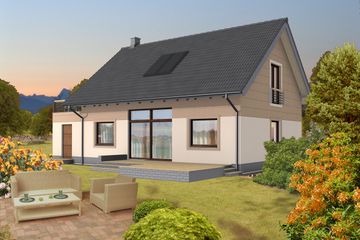  Projekt domu Berlin II DCP160a (WOB1010) - projekt domu parterowego z poddaszem - Zdjęcie 2