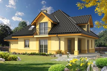  Projekt domu Alfred G1 (WOL1001) - projekt domu parterowego z poddaszem - Zdjęcie 2