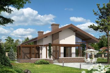  Projekt domu Lara 5 (BSA1574) - projekt domu parterowego z poddaszem - Zdjęcie 2