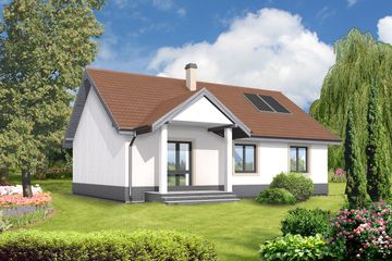  Projekt domu Saragossa DCB27 (WOB1073) - projekt domu parterowego - Zdjęcie 2