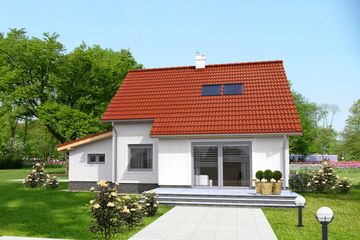  Projekt domu Barcelona DCP132 (WOB1075) - projekt domu parterowego z poddaszem - Zdjęcie 2