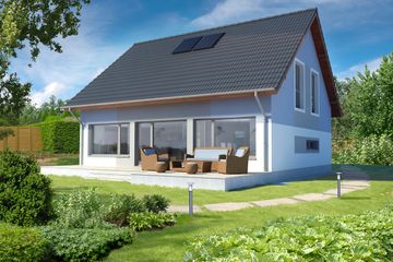  Projekt domu Darmstadt Pasywny 2 LDP02 (WOB1086) - projekt domu parterowego z poddaszem - Zdjęcie 2