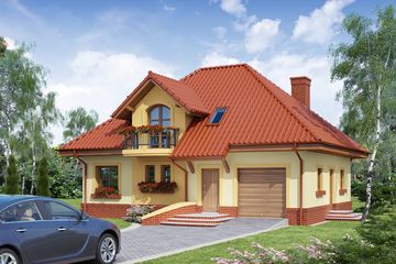  Projekt domu Adonis (WRW1026) - projekt domu parterowego z poddaszem - Zdjęcie 2