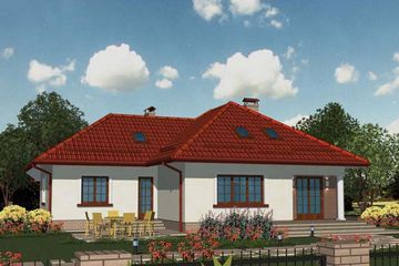  Projekt domu APS 109 (LUA1152) - projekt domu parterowego - Zdjęcie 2