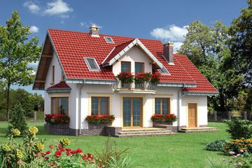  Projekt domu Celesta Bona (1119) (KRD2067) - projekt domu parterowego z poddaszem - Zdjęcie 2