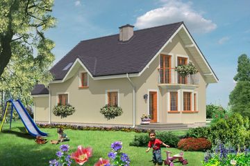  Projekt domu Como (KRH1175) - projekt domu parterowego z poddaszem - Zdjęcie 2