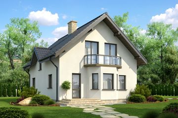  Projekt domu Soliera (KRH1177) - projekt domu parterowego z poddaszem - Zdjęcie 2