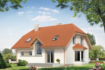  Projekt domu Rubin (BSA1323) - projekt domu parterowego z poddaszem - Zdjęcie 2