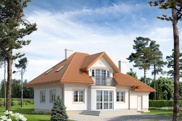  Projekt domu Szafran (BSA1324) - projekt domu parterowego z poddaszem - Zdjęcie 2