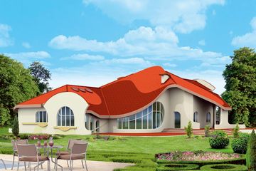  Projekt domu Flamenco (WAL1011) - projekt domu parterowego z poddaszem - Zdjęcie 2