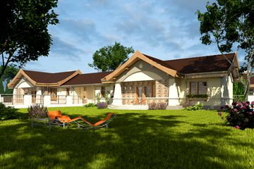  Projekt domu Kuropatwa z garażem 1-st. bliźniak [A-BL1] (WRF1202) - projekt domu parterowego - Zdjęcie 2