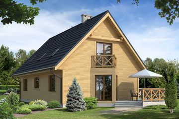  Projekt domu Batuta 2 dr-S (BSA1469) - projekt domu parterowego z poddaszem - Zdjęcie 2