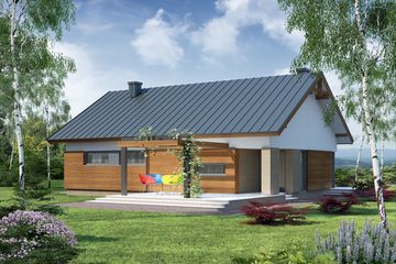  Projekt domu Duris 3 (WRW1139) - projekt domu parterowego - Zdjęcie 2