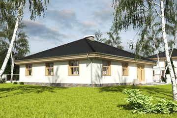  Projekt domu Helenka bez garażu [B] (WRF1217) - projekt domu parterowego - Zdjęcie 2