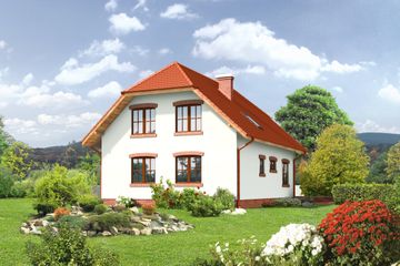  Projekt domu Wieluń b (KRP1003) - projekt domu parterowego z poddaszem - Zdjęcie 2