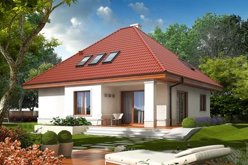  Projekt domu Jarek G1 (WRC1964) - projekt domu parterowego z poddaszem - Zdjęcie 2