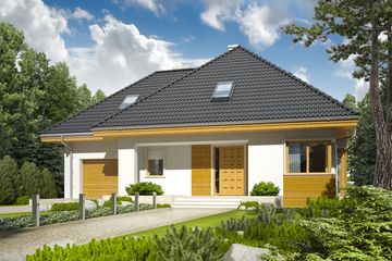  Projekt domu Jarek II G1 (WRC1965) - projekt domu parterowego z poddaszem - Zdjęcie 2