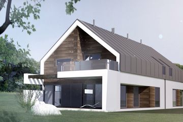  Projekt domu FX-25 (PZB1008) - projekt domu parterowego z poddaszem - Zdjęcie 2