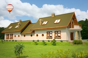  Projekt domu Sójka II z garażem 1-st. bliźniak [A-BL] (WRF1353) - projekt domu parterowego z poddaszem - Zdjęcie 2