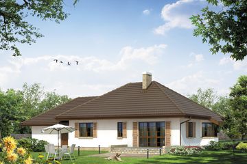  Projekt domu Grot 5 (BSA1507) - projekt domu parterowego - Zdjęcie 2