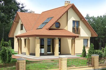  Projekt domu Balbina II (BSB1040) - projekt domu parterowego z poddaszem - Zdjęcie 2