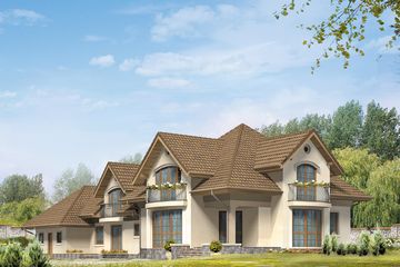  Projekt domu Atol (BSA1481) - projekt domu parterowego z poddaszem - Zdjęcie 2