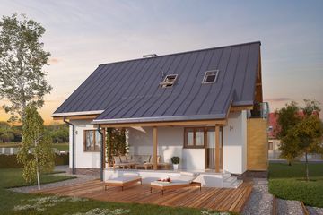  Projekt domu Aloes (BSA1486) - projekt domu parterowego z poddaszem - Zdjęcie 2