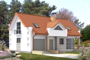  Projekt domu Driada (BSB1009) - projekt domu parterowego z poddaszem - Zdjęcie 2