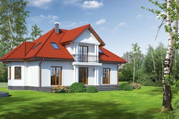  Projekt domu Annopol (KRP1001) - projekt domu parterowego z poddaszem - Zdjęcie 2