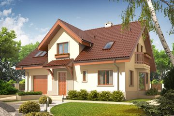  Projekt domu Arizona G1 (WRC2115) - projekt domu parterowego z poddaszem - Zdjęcie 2