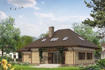  Projekt domu Wierzba (BSA1529) - projekt domu parterowego z poddaszem - Zdjęcie 2