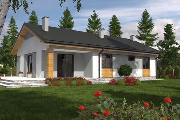  Projekt domu Luna bez garażu [B] (WRF1434) - projekt domu parterowego - Zdjęcie 2