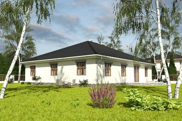  Projekt domu Helenka II z garażem 2-st. [A] (WRF1359) - projekt domu parterowego - Zdjęcie 2