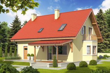  Projekt domu Aga II G1 (WRC1976) - projekt domu parterowego z poddaszem - Zdjęcie 2