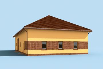  Projekt budynku gospodarczego G236 garaż z pomieszczeniami gospodarczymi (SLN1365) - projekt budynku parterowego - Zdjęcie 2