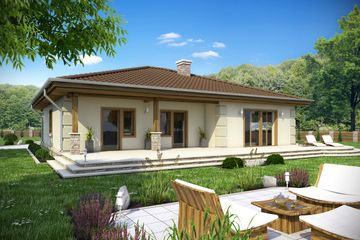  Projekt domu Cyrus II bez garażu [B] (WRF1231) - projekt domu parterowego - Zdjęcie 2