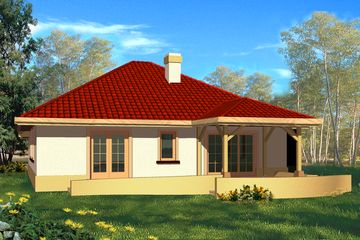  Projekt domu Merkury II (WRH1026) - projekt domu parterowego - Zdjęcie 2