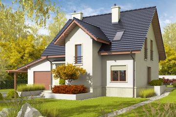  Projekt domu Sebastian G1 (WRC1984) - projekt domu parterowego z poddaszem - Zdjęcie 2